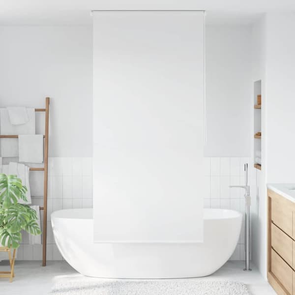 Rullgardin för dusch 100x240 cm vit