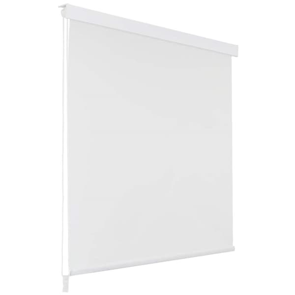Rullgardin för dusch 80x240 cm vit