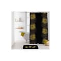 Miniatyrbild 2 av 3: Duschdraperi - DOUCEUR D'INTERIEUR - Orbella - 180 x 200 cm - Polyester - Svart tryck
