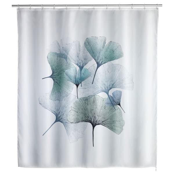 Duschdraperi - WENKO - Ginkgo - 180x200 cm - Polyester - Anti-mögel