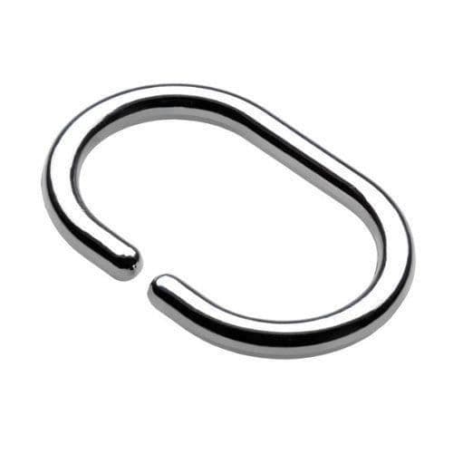 Croydex krom duschdraperi C-ringar, 12 st
