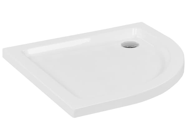 Duschkar med Avlopp Vit Akryl ABS Syntetmaterial 80 x 80 x 5 cm Minimalistisk Badrum
