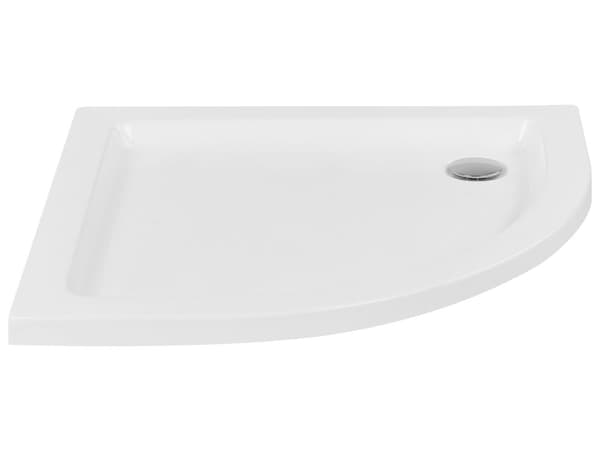 Duschkar med Avlopp Vit Akryl ABS Syntetmaterial 80 x 80 x 5 cm Minimalistisk Badrum