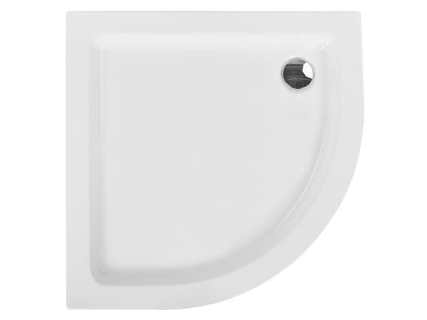 Duschkar med Avlopp Vit Akryl ABS Syntetmaterial 80 x 80 x 5 cm Minimalistisk Badrum