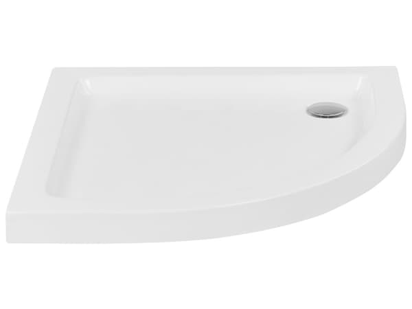 Duschkar med Avlopp Vit Akryl ABS Syntetmaterial 90 x 90 x 7 cm Minimalistisk Badrum