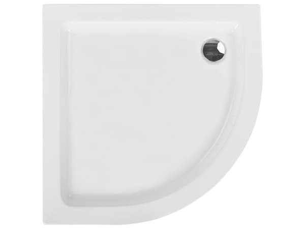 Duschkar med Avlopp Vit Akryl ABS Syntetmaterial 90 x 90 x 7 cm Minimalistisk Badrum