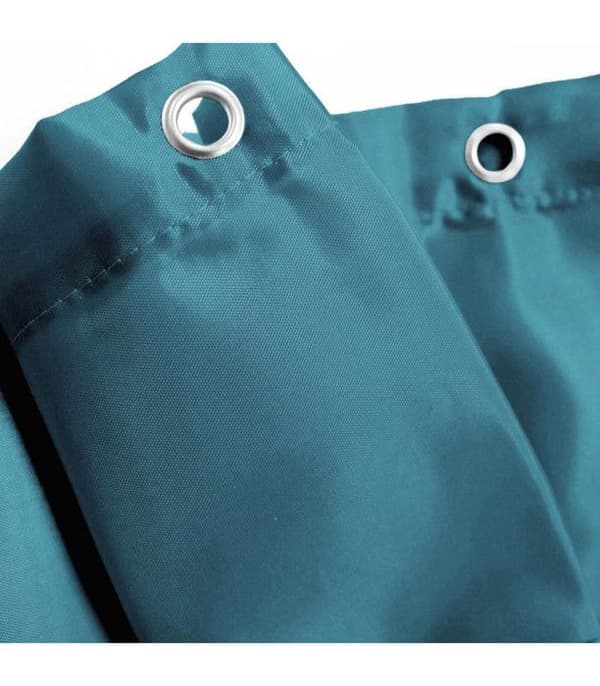 Duschdraperi - DOUCEUR D'INTERIEUR - Bensinblå - L 200 x l 180 cm - Polyester - Krokar ingår