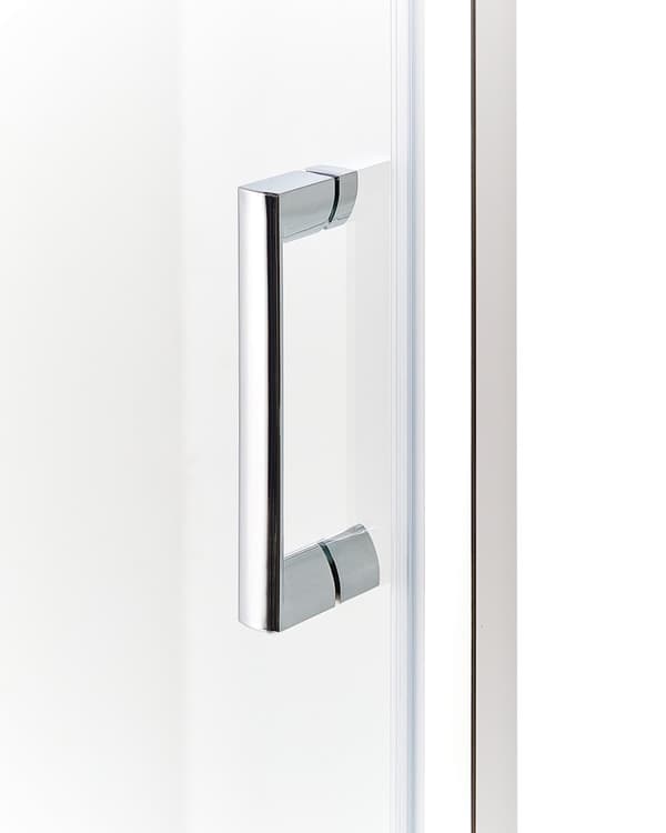 Duschvägg Silver Härdat Glas Aluminiumram Enkeldörr Fyrkantig 90 x 90 x 185 cm Modern design