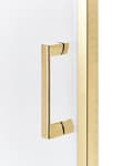 Miniatyrbild 7 av 8: Duschvägg Guld Härdat Glas Aluminiumram Enkeldörr Fyrkantig 90 x 90 x 185 cm Modern design