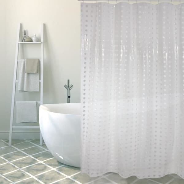 Duschdraperi - Bristol vit - PVC - 180 x 200 cm - MSV