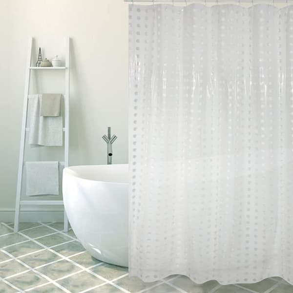Duschdraperi - Bristol vit - PVC - 180 x 200 cm - MSV