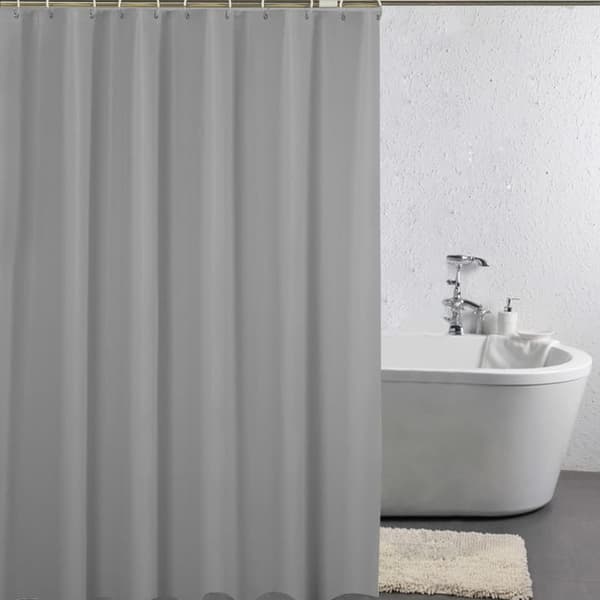 Helfarvet badeforhæng/vandtæt badeforhæng til badeværelse 180x180 cm - vandtæt, meldugbestandig PEVA med 12 kroge