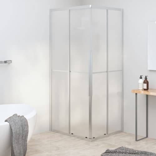 Duschvägg frostad ESG 90x70x180 cm