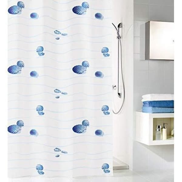 Duschdraperi - KLEINE WOLKE - Miami - 100% Polyester - Blå - 120x200 cm