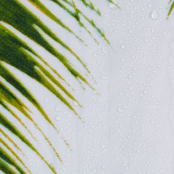 Relaxdays Duschdraperi 180 x 180 cm Badrum Strand Sand Palm Tree Anti-mögel Polyester, Färgad