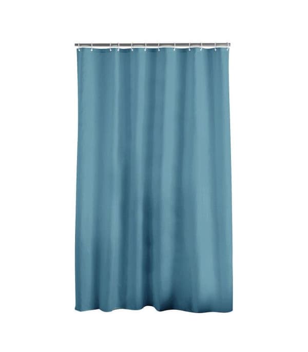 Duschdraperi - DOUCEUR D'INTERIEUR - Bensinblå - L 200 x l 180 cm - Polyester - Krokar ingår