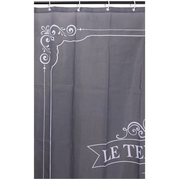 Duschdraperi - L3C - Vintage - Polyester - 180x200 cm - Grå