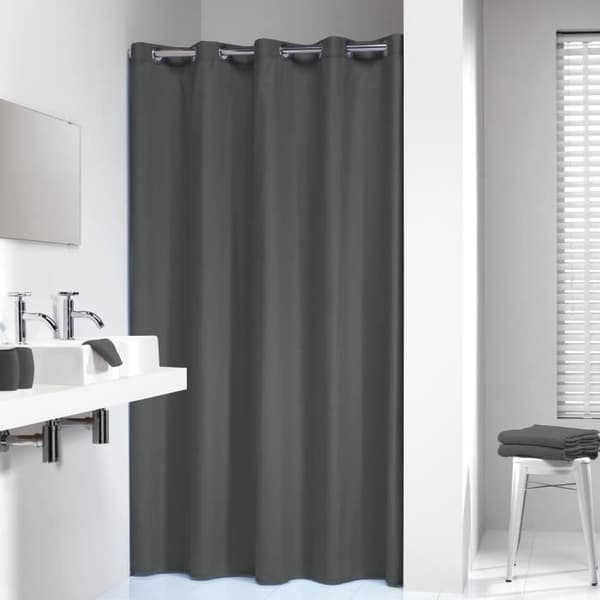 Duschdraperi - SEALSKIN - Madeira - Polyester - Grå - Contemporary