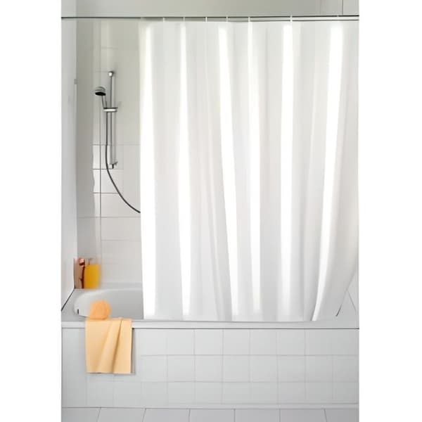 WENKO Duschdraperi vit, duschdraperi 120x200 cm, vattenavvisande, PEVA, Vit
