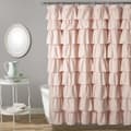 Miniatyrbild 1 av 4: Lush Decor Duschdraperi - 16T003940 - Rufsig Duschdraperi med Blush-mönster 72 x 72 cm