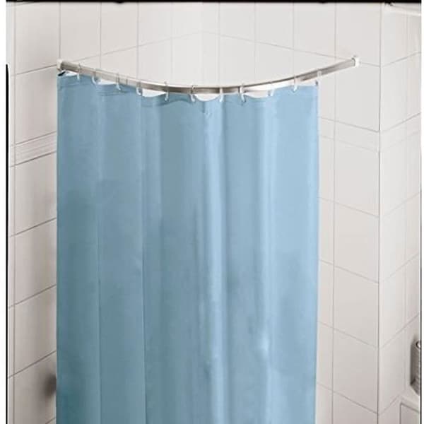 Duschdraperi Stång - KLEINE WOLKE - 90x90 cm - Metall - Färg Silver - Badaccessoarer