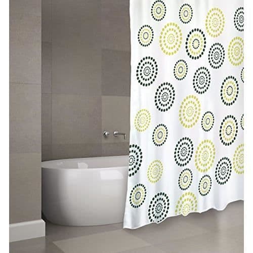 Duschdraperi i polyester MSV - Dots Grön - 180x200cm