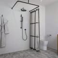 Miniatyrbild 2 av 6: Duschdraperiuppsättning - SEALSKIN - Easy Roll - 90x90x90 cm - Svart - Komplett kit