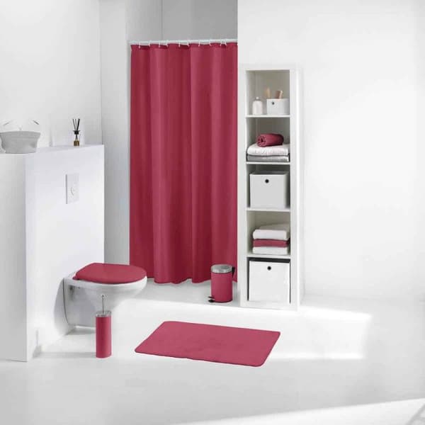 Duschdraperi - PARIS PRIX - Vitamin - 180x200cm - Hallon - 80% polyeten