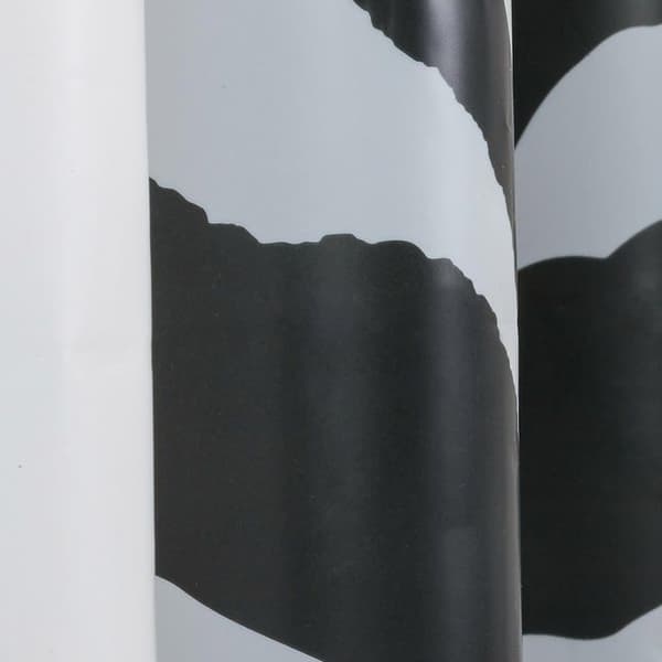 Duschdraperi av sälskinn - 800150 - Zebra Duschdraperi 180x200 cm PEVA Svart / Vit