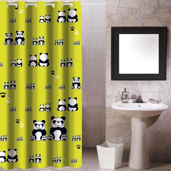 MSV Duschdraperi Polyester 180x200cm Panda