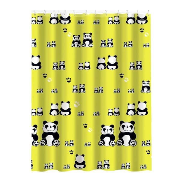 MSV Duschdraperi Polyester 180x200cm Panda