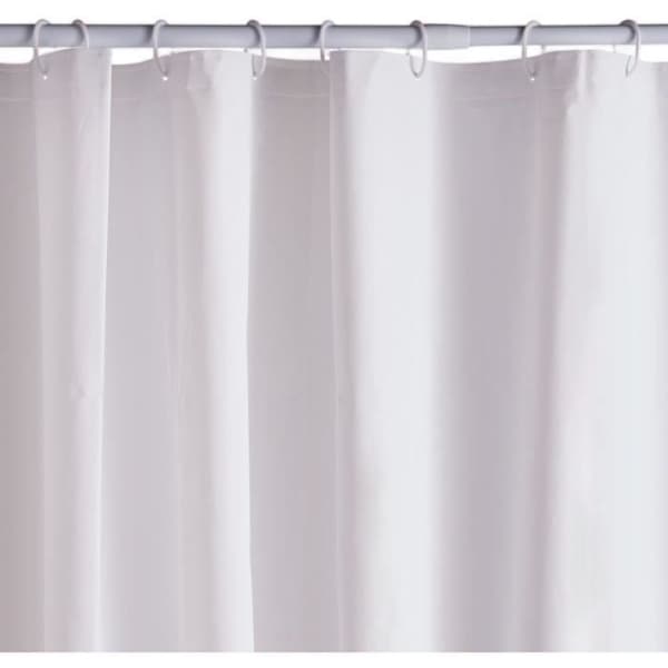 Vaffelbruseforhæng - Hvid - PEVA - 180 x 200 cm - 12 kroge - UTILITY - TODAY
