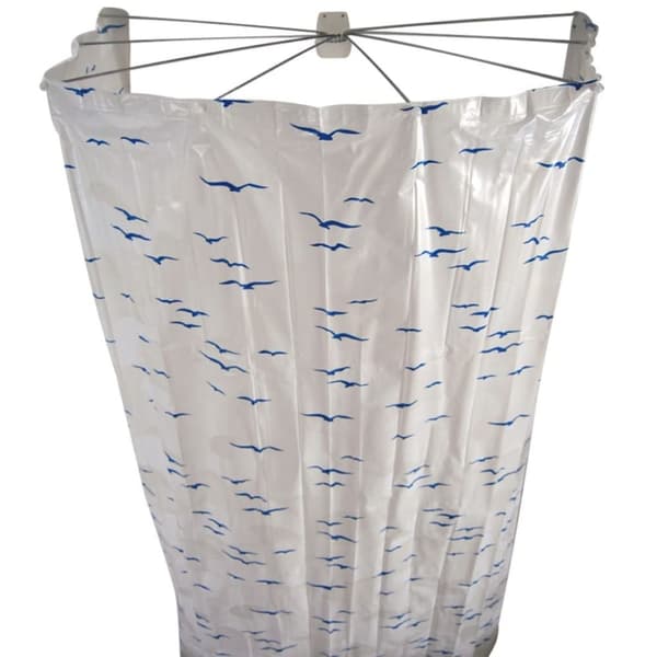 RIDDER Duschdraperi Ombrella 200 cm blå 58203