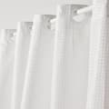 Miniatyrbillede 2 af 3: Vaffelbruseforhæng - Hvid - Polyester - 180 x 200 cm - 12 Knager - UTILITY - TODAY