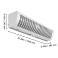 Miniatyrbild 2 av 2: Kommersiell luftgardin, 900 CFM luftflöde, Tyst drift, Två hastighetsinställningar,48 tum tvärgående flöde
