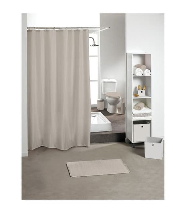 Duschdraperi 180 x 200 cm peva vitamin Taupe