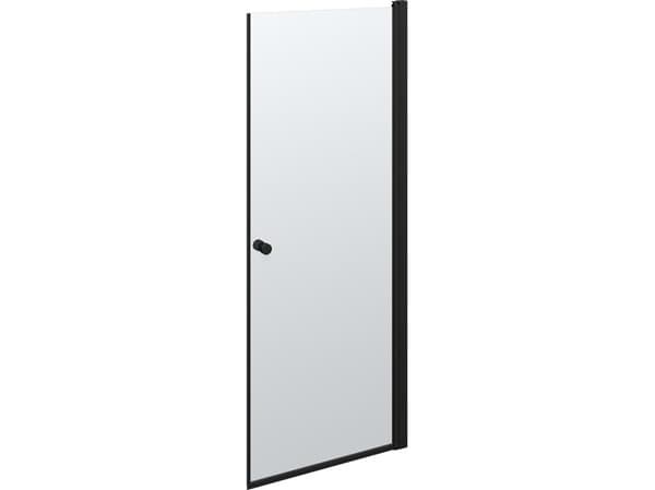 Dansani A81-03 brusedør 200 x 77-79 cm sort/klart glas