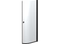 Miniatyrbilde 2 av 2: Dansani E91-03 halvrund dør 200 x 72-74 cm sort/klart glas