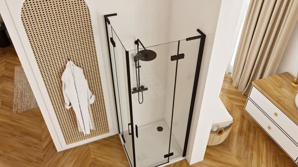 SALG HUGO DOBBELT BRUSER KABINET SORT 100X100