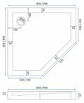 Pikkukuva 7 / 7: SALE AXIN CHROME 80X80 SUIHKUSEINÄ