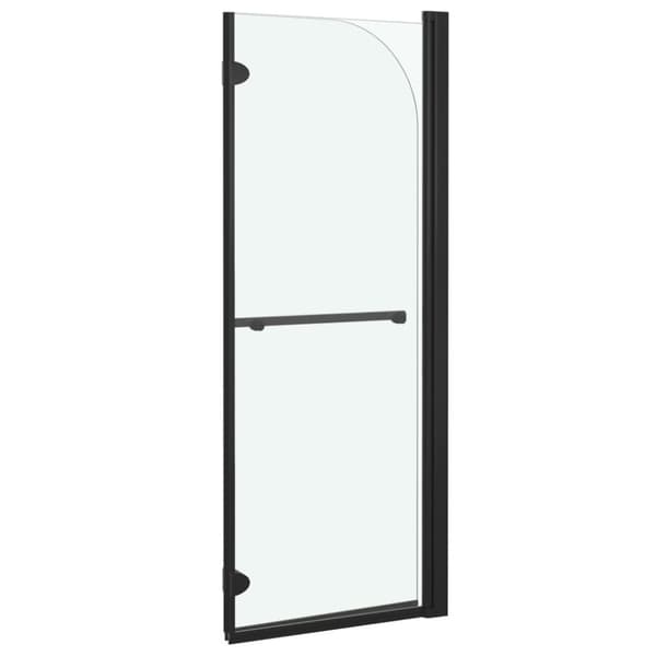 foldbar brusekabine 2 paneler ESG 95x140 cm sort