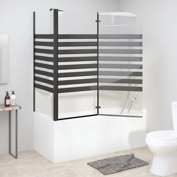 brusevæg 120x68x130 cm hærdet glas stribet