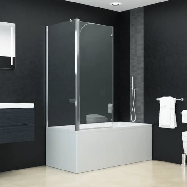 foldbar brusevæg 120x68x130 cm sikkerhedsglas