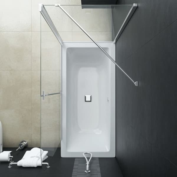 foldbar brusevæg 120x68x130 cm sikkerhedsglas
