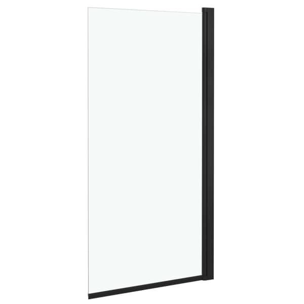 brusekabine 68x130 cm ESG sort