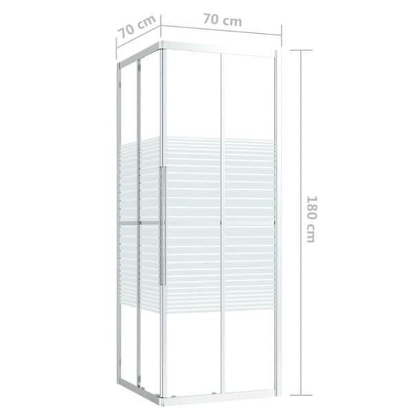 brusekabine 70x70x180 cm sikkerhedsglas