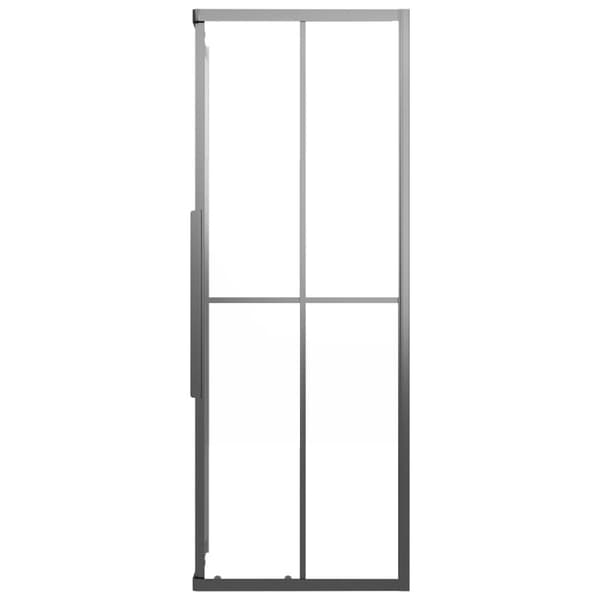 brusekabine 70x70x180 cm matteret sikkerhedsglas sort