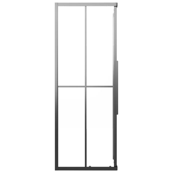 brusekabine 70x70x180 cm matteret sikkerhedsglas sort