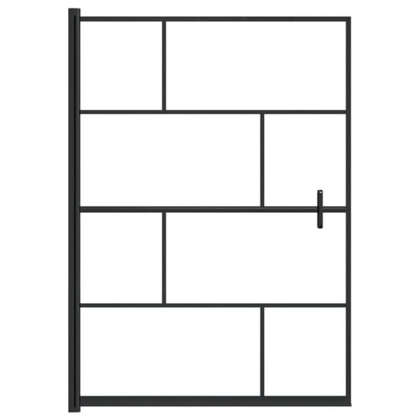 Suihkuseinä ESG 100x140 cm musta