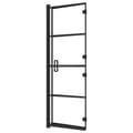 Miniatyrbillede 6 af 9: foldbar bruseafskærmning 100x140 cm sikkerhedsglas sort
